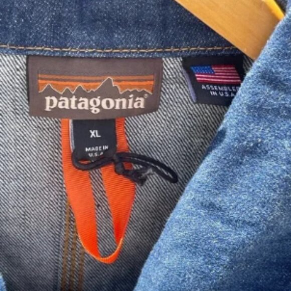 Patagonia Steel Forge Denim Jean Chore Work Jacket‎ Coat XL - Picture 2 of 6